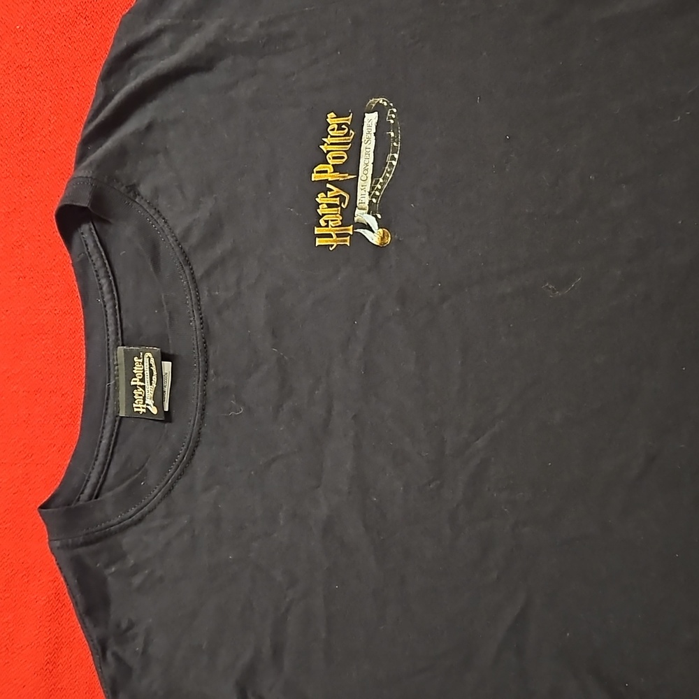 HARRY POTTER Film Concert Series graphic tee 'Sorcerer's Stone' Med. EUC black